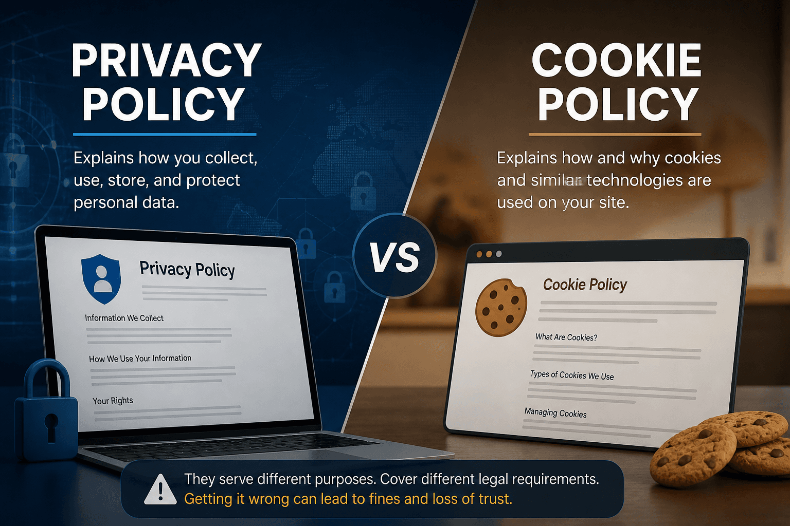 Privacy Policy vs Cookie Policy: They Are Not the Same Thing